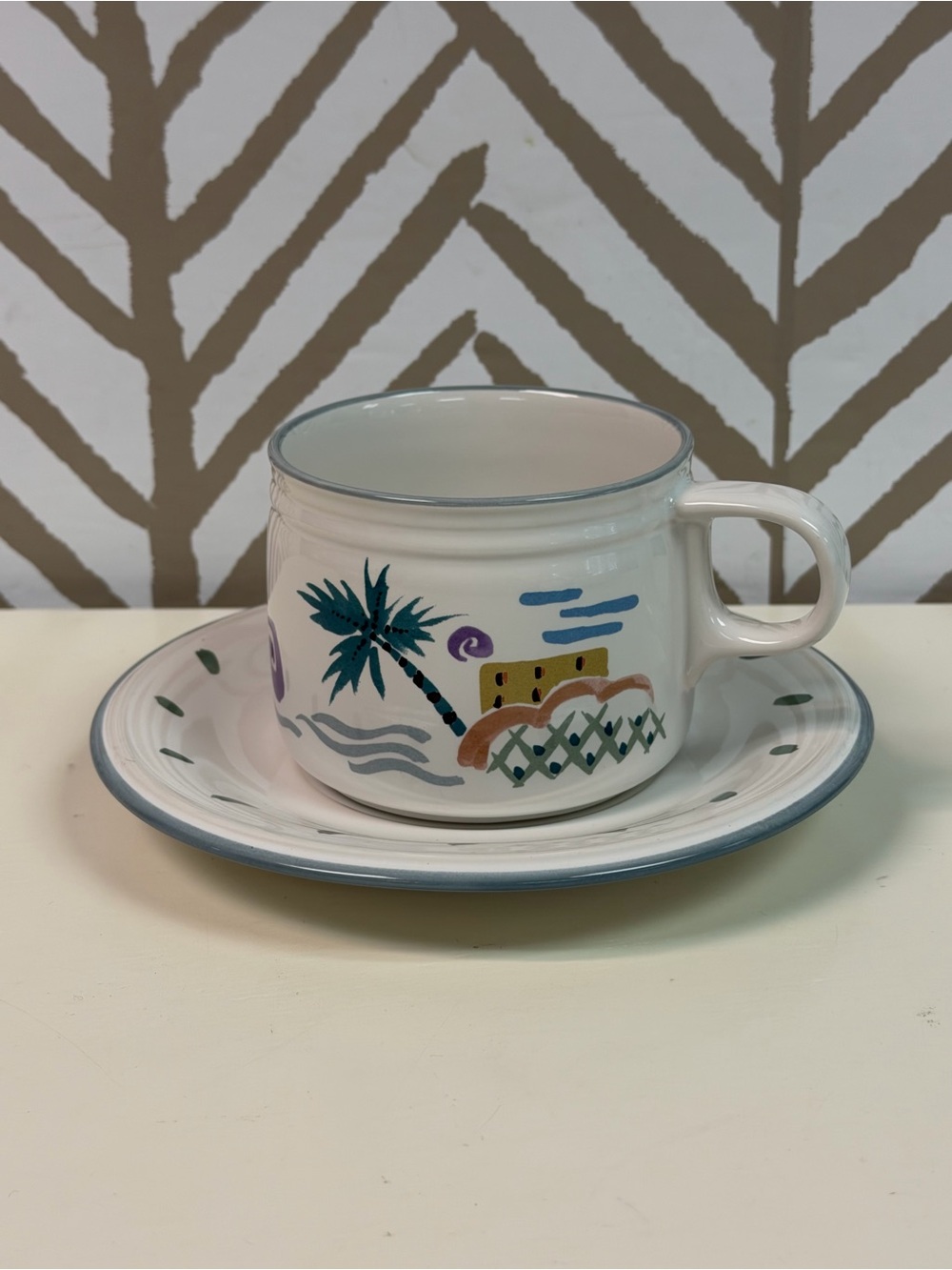 Vintage Studio Nova Island Breeze Cup & Saucer Set